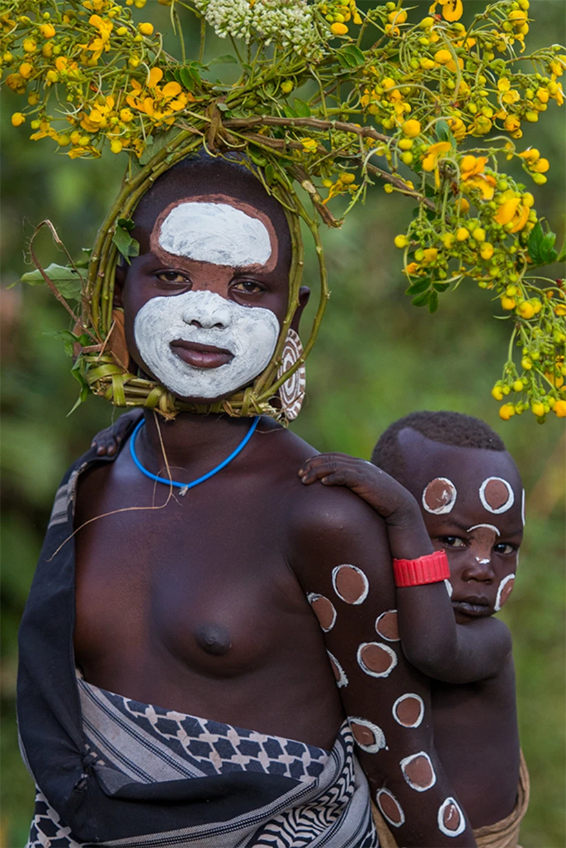 Ethiopian Tribes, A woman and her son
